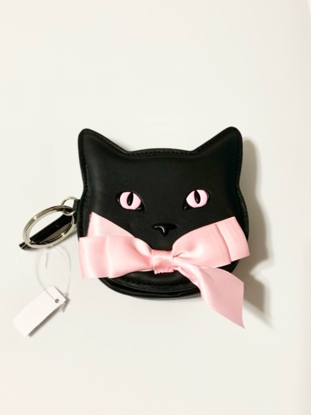 Kitty Cat Coin Purse Bag Keychain Charm Mini Wallet Whimsigoth Kawaii NEW